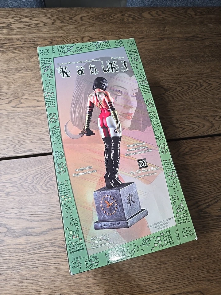 Estatua Kabuki 14" David Mack Clayburn Moore Limited 373/1800 Nueva 2005 Foto 3 de 4