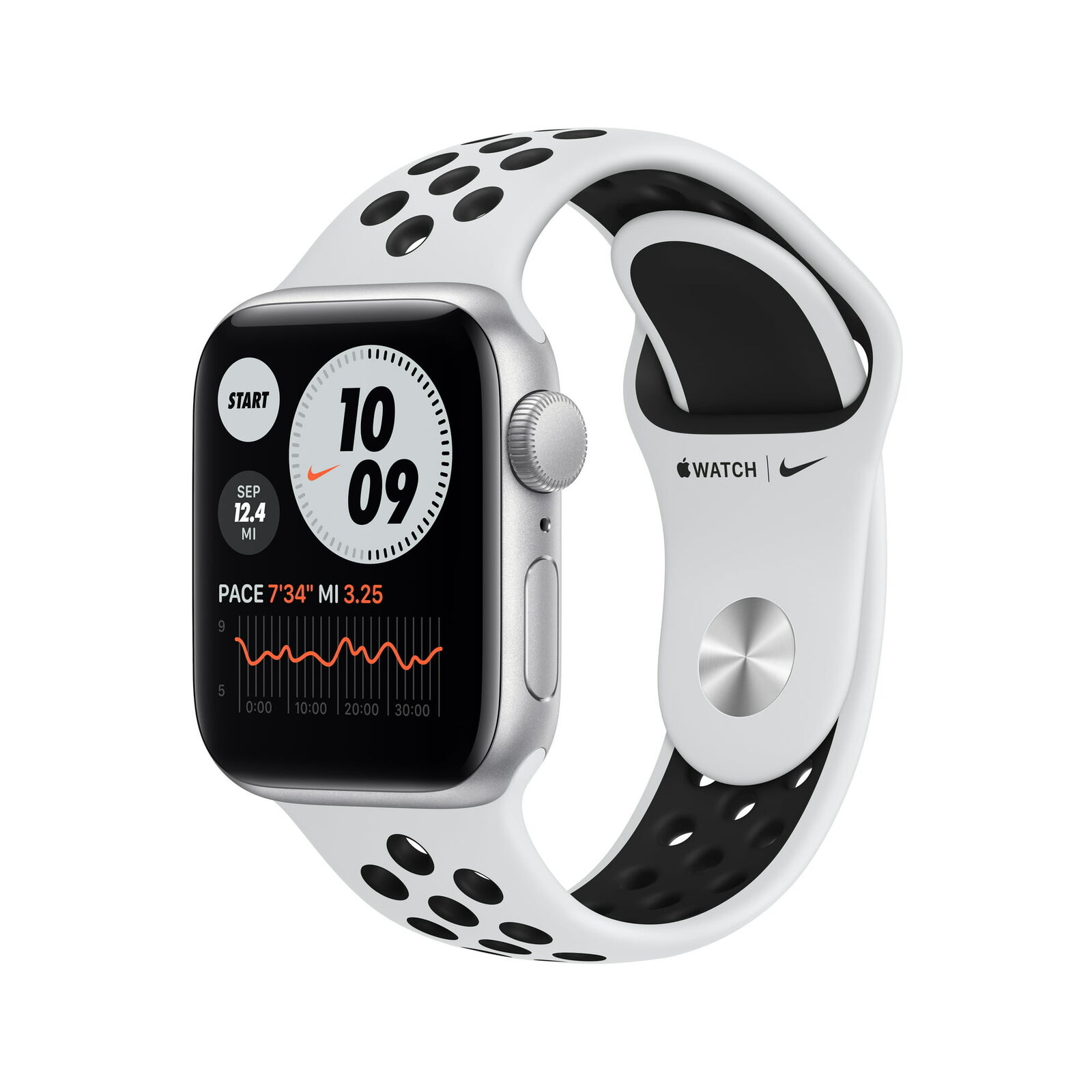 Apple Watch Nike SE GPS 40mm Silver Aluminum Case with Pure 