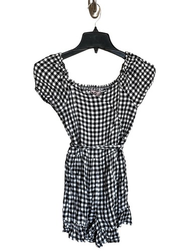 KOHL'S SO Brand Girls Romper Size L 10-12 Gingham check plaid Boho Summer - Picture 3 of 8