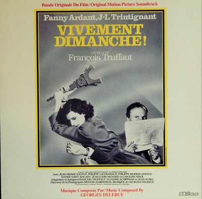 VIVEMENT DIMANCHE (1983 MUSIC GEORGES DELERUE) MINT SOUNDTRACK VINYL TRUFFAUT