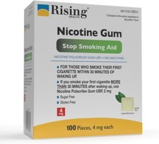 Health Rising Nicotine Gum 4mg Mint Flavor 36 boxes