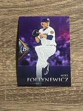 2014 Bowman Platinum Chrome Prospects Purple Refractors #BPCP35 Mike Foltynewicz