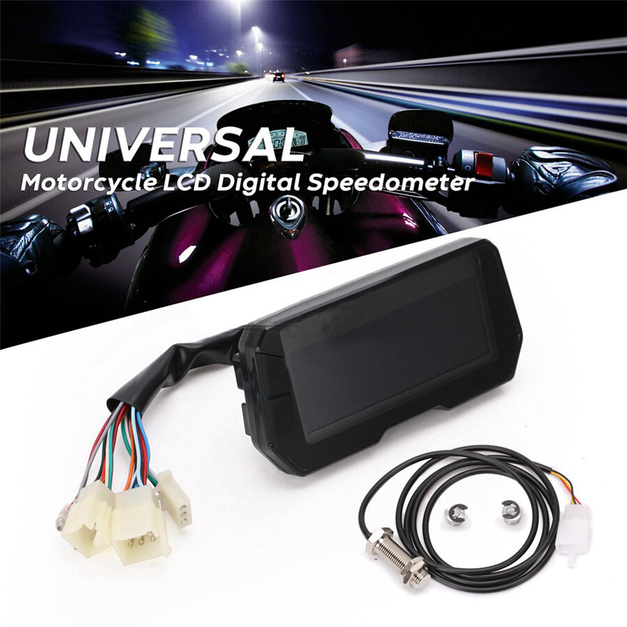 Digital Motorcycle Speedometer For YBR 125 - 12V LCD Odometer With Fuel Gauge, Waterproof & Anti-Glare Display - View #4