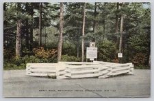 Spirit Rock Menominee Indian Reservation Near Shawano Antigo Wisconsin Postcard