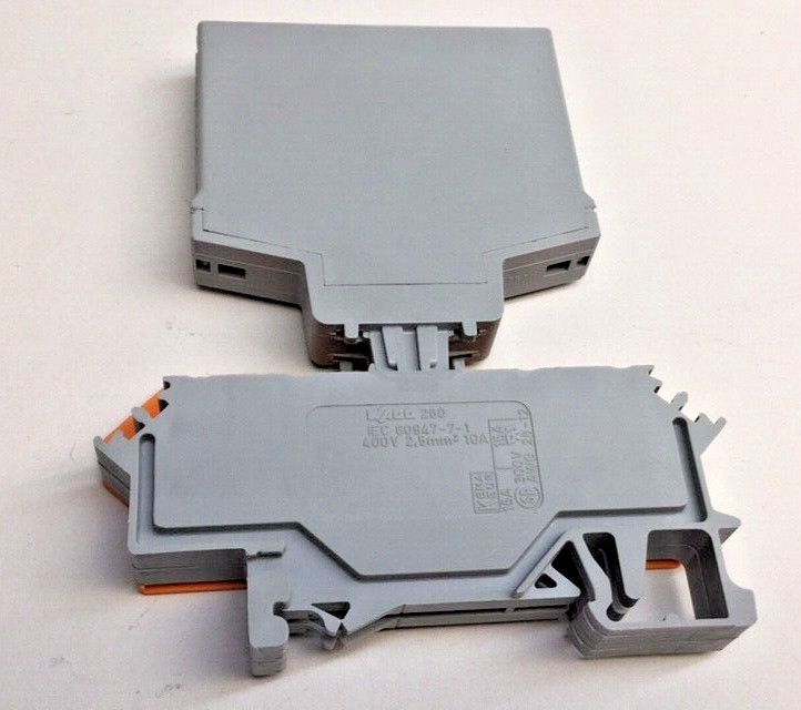 Din Rail Terminal Blocks 10Pcs Din Rail Terminal Block DIKD-1.5 Three ...