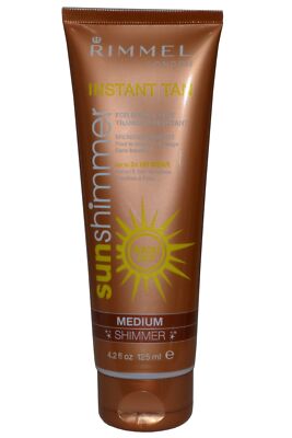 Rimmel London SunShimmer Instant Tan 125ml Medium Shimmer 24hr Wear