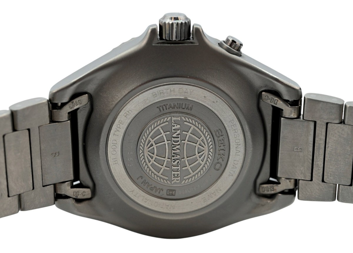 Seiko Kinetic 41mm Titanium Watch SBCW009 Mitsuro Ohba Landmaster