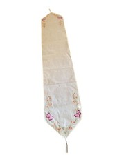 Table Runner with Embroidered Butterflies