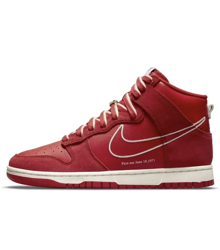 NIKE DUNK HI HIGH SE FIRST USE UNIVERSITY RED-SAIL MENS SZ 7.5 DH0960-600