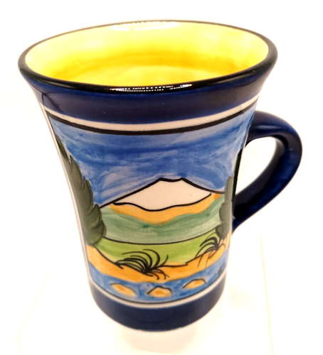 Keriblue New Zealand Pottery Mug Handpainted Landscape - Picture 2 of 8