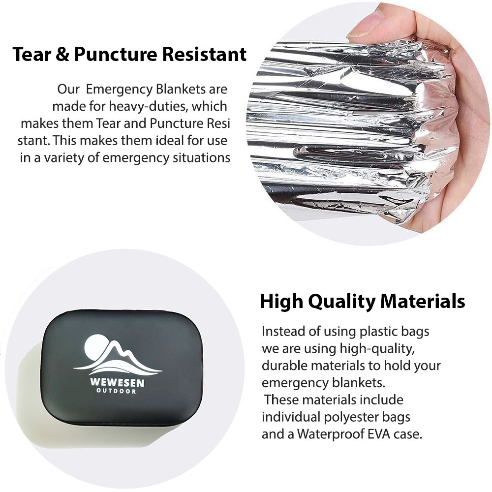 Emergency Blankets NASA Designed Extra Large Thermal Foil Mylar Space Blankets eBay