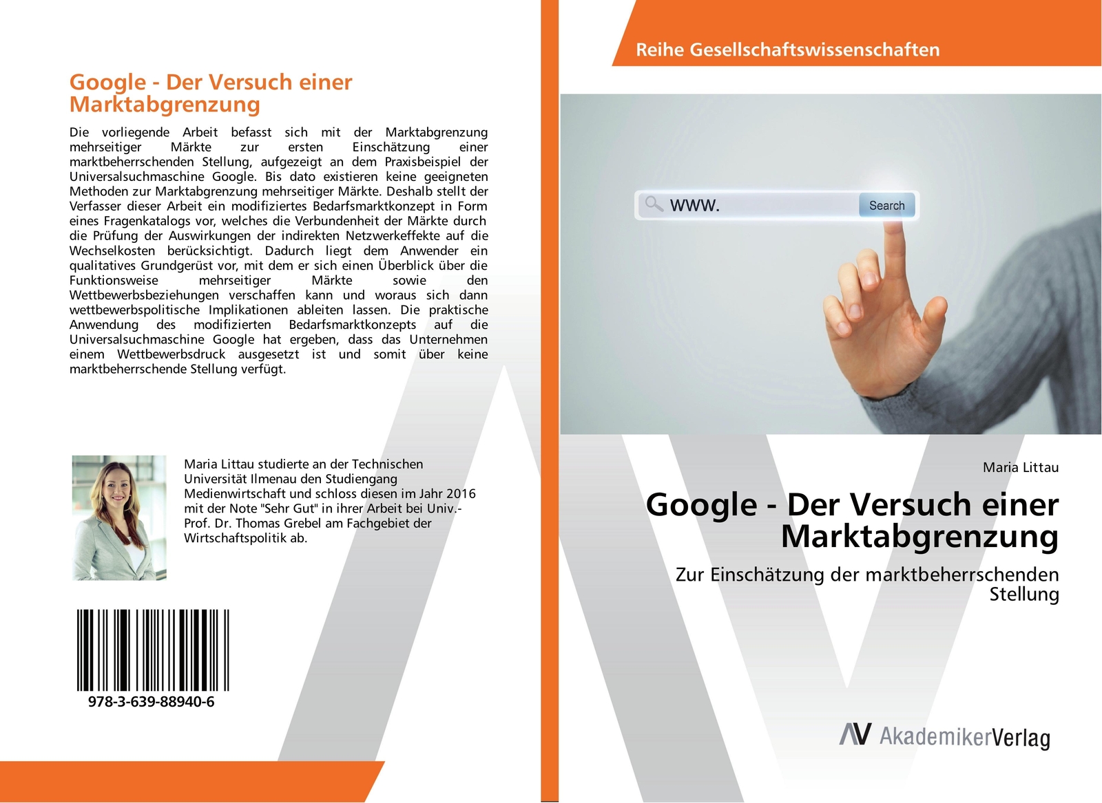 Google - Der Versuch Einer Marktabgrenzung | Buch | 9783639889406
