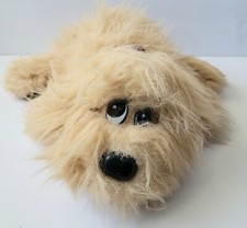 VINTAGE TONKA POUND PUPPY PLUSH TAN LONG HAIR STUFFED ANIMAL DOG