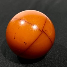 Boule de Billard en BAKELITE Ambre  Amber Jeu Vintage