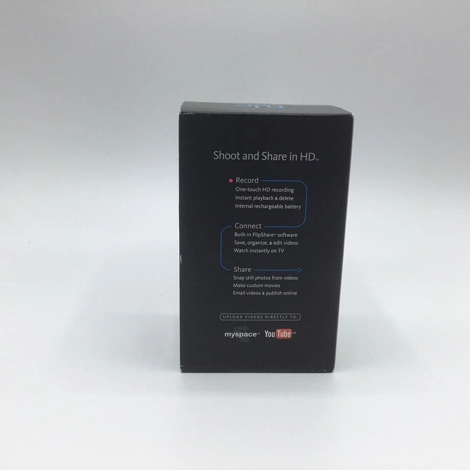 Flip MinoHD Video 4GB 1 Hour Camera -1st Generation - Black (F460B) - Image 2 of 3