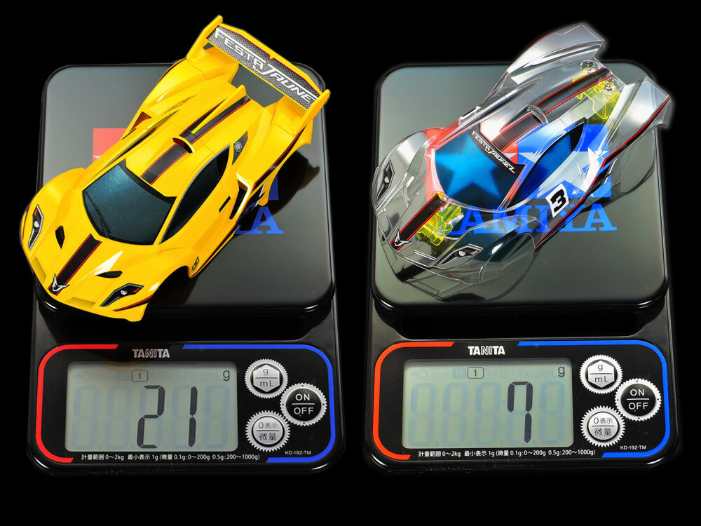 TAMIYA 95614 Mini 4WD Festa Jaune L Clear Body Set (Polycarbonate