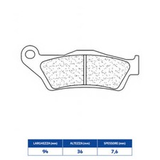 SINTERED REAR BRAKE PADS FOR KTM 640 LC4 Adventure 1998-2004