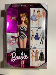 original 1959 barbie doll and package 35th anniversary