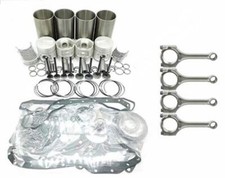 New Rebuild Kit+4pcs Connecting Rod For Mitsubishi S4e2 Engine Bd2g-2b5 Tractor