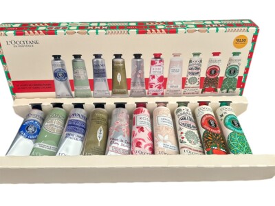 L'OCCITANE 10-Piece Hand Cream Gift Set Almond Rose Sparkling Flowers Verbena