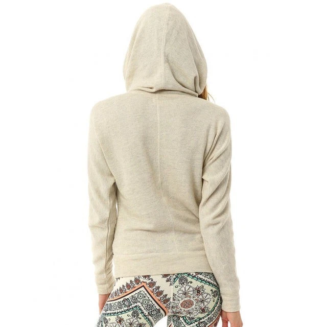 Pullover O'Neill Surf 365 para mujer escénico con capucha avena brezo talla grande Foto 4 de 4