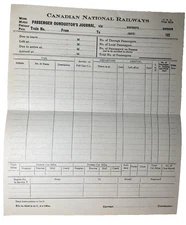 CNR Canadian National Railways Passenger Conductor Journal Train Railroad 1920's
