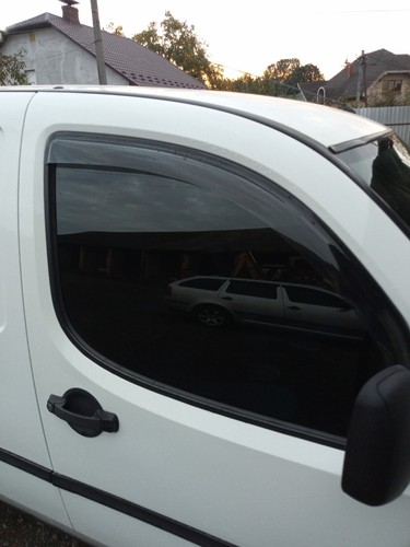 RENAULT KANGOO MK1 1997-2008 EXTERNAL FIT WIND RAIN SUN GUARD DEFLECTORS 2PCS - Picture 2 of 12