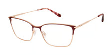 Lulu Guinness L947 BUR 54-16-140 B:38 Burgundy Full Rim Eyeglasses Frame 6875