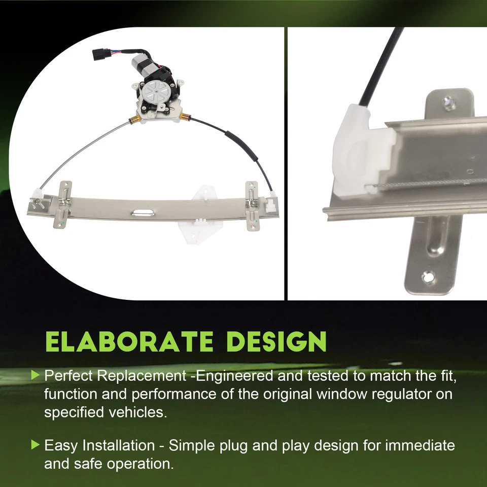 Regulador de ventana eléctrica lado del conductor delantero con motor 2005 para Acura TL 2004-2008 Foto 4 de 4