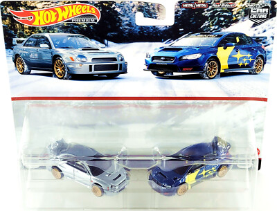 Hot Wheels Car Culture 2 Pack Target Subaru Impreza WRX & '16 WRX