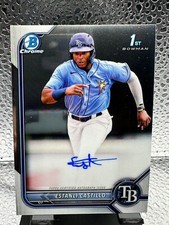 2022 Bowman Chrome Estanli Castillo 1st Bowman Auto #CPA-EC TAMPA BAY RAYS RC