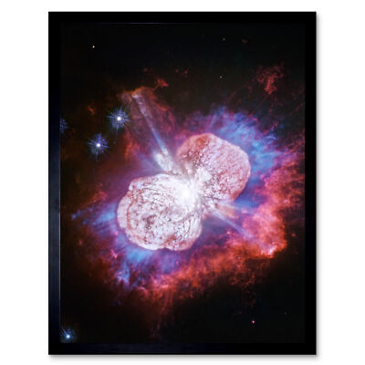 Hubble Weltraumteleskop Eta Carinae Petulant Sternblasen gerahmter Kunstdruck 9 x 7 Zoll