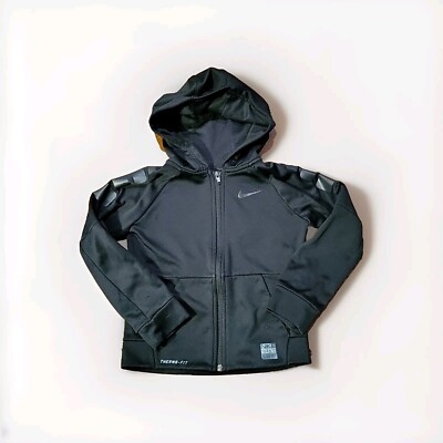 Nike Medium Dri-Fit Hoodie, Black Logo,Size: 6