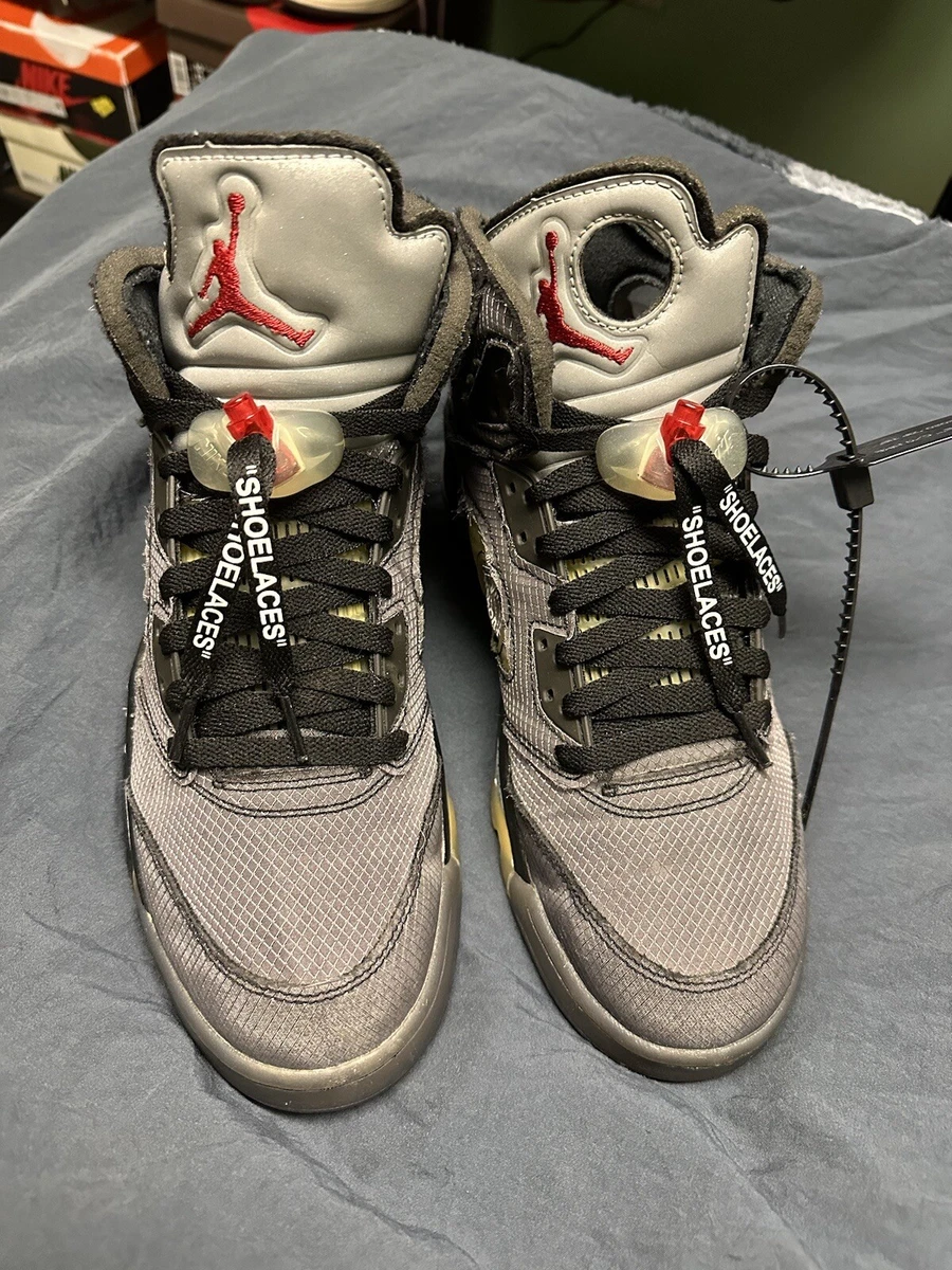 Size 10.5 - Jordan 5 Retro SP x Off-White Mid Muslin