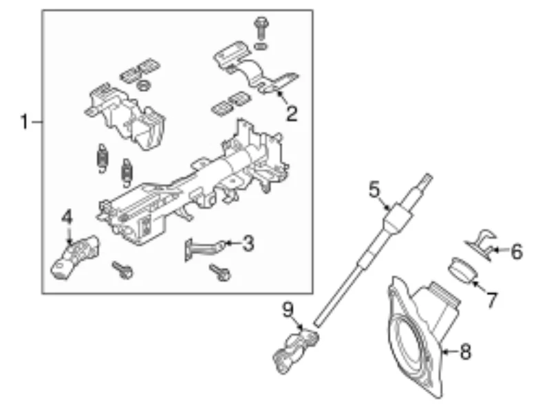 Conjunto de junta directa de dirección genuina Nissan 48080-EG000 GT-R 370Z Q50 Q60 QX70 nuevo Foto 3 de 4