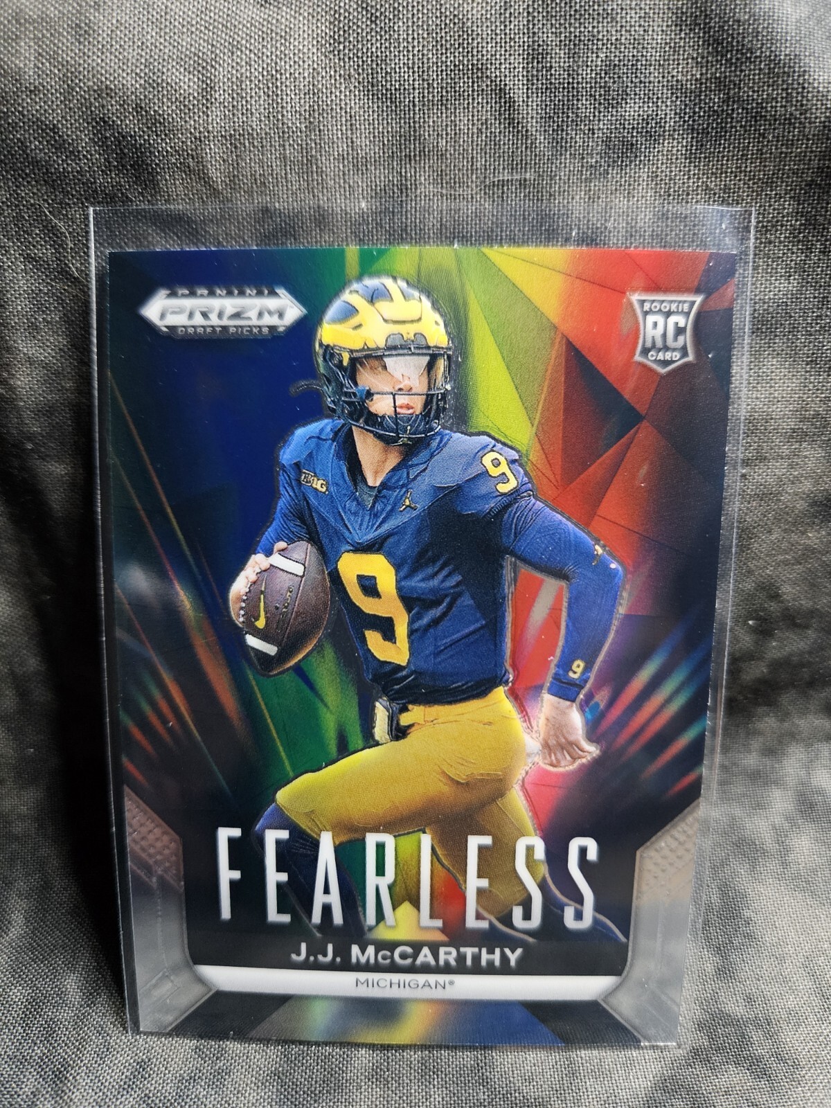 2024 Panini Prizm Draft Picks - Fearless #F-JJM J.J. McCarthy (RC)
