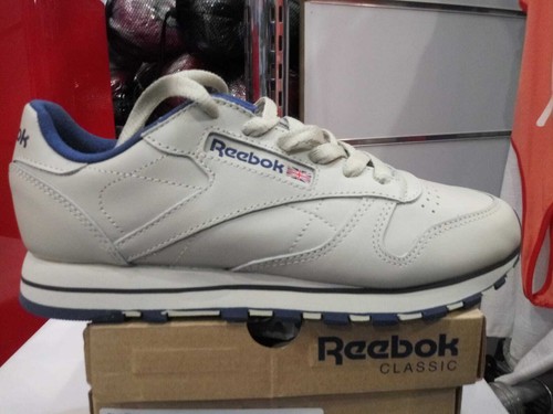 Scarpe donna Reebok Classic CL LTHR ecru/navy Reebok Classic 28413 | eBay