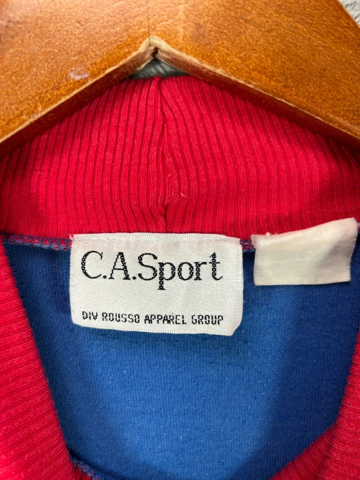 CA Sport Vintage Años 90 Mujer Prendas para el torso Náutico Pequeña Azul Camisa de Vela Manga Larga Foto 4 de 4