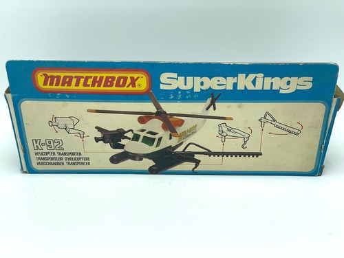 Vintage 1981 MATCHBOX Lesney Superkings K-92 Helicopter Semi TRANSPORTER in box - Picture 6 of 8