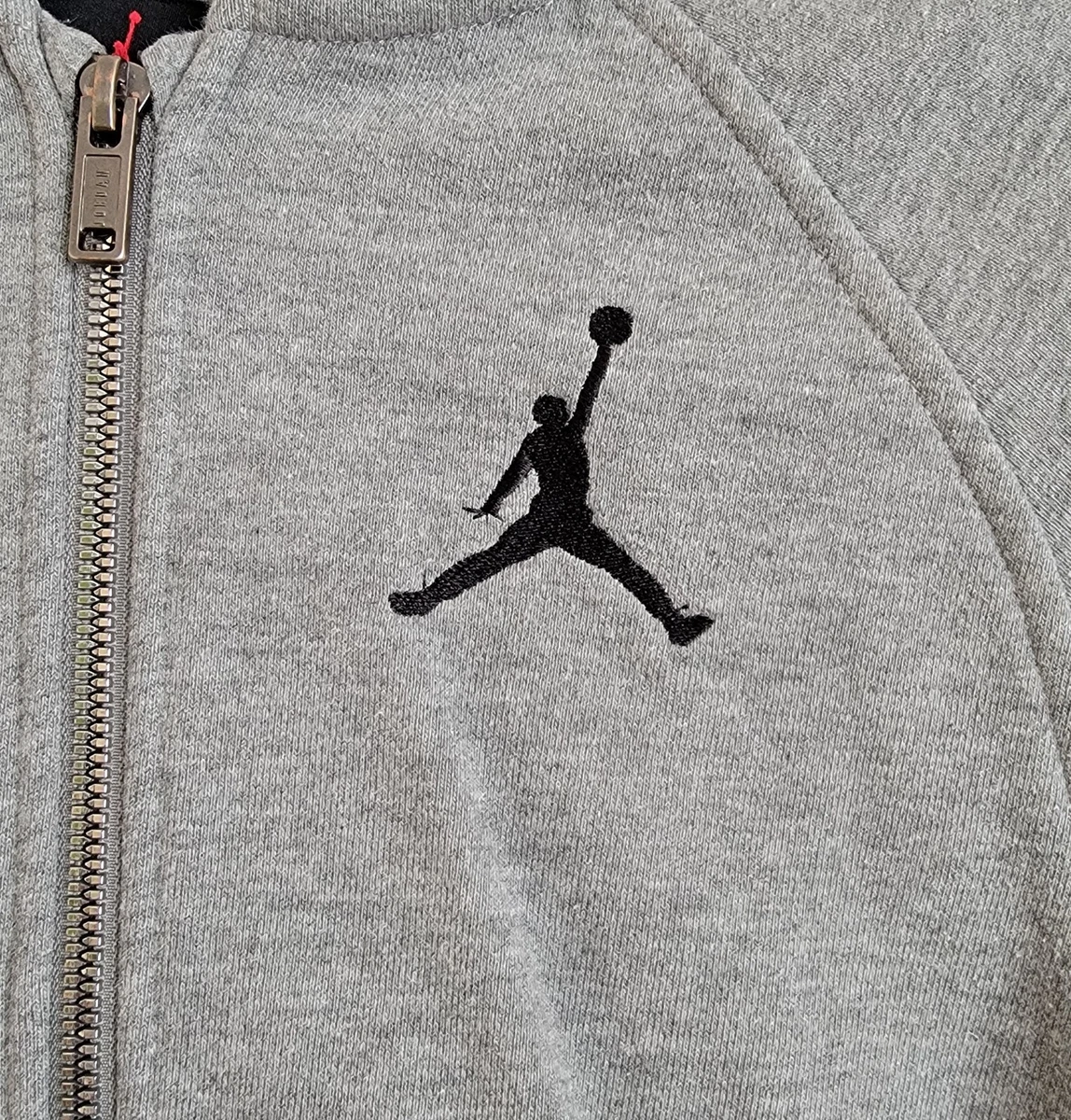 Air Jordan Hoodie Jacket Gray Jump Man Youth Boys XL 13-15 Years