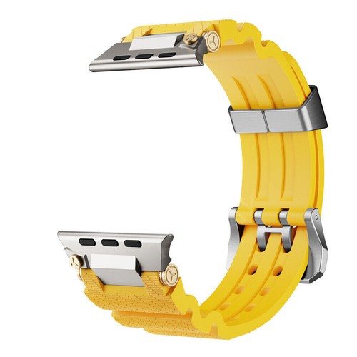 Cinturino Silicone per Apple Watch Ultra 2 49mm Serie 10 9 8 7 6 5 4 3 42mm 46mm - Foto 60 di 94