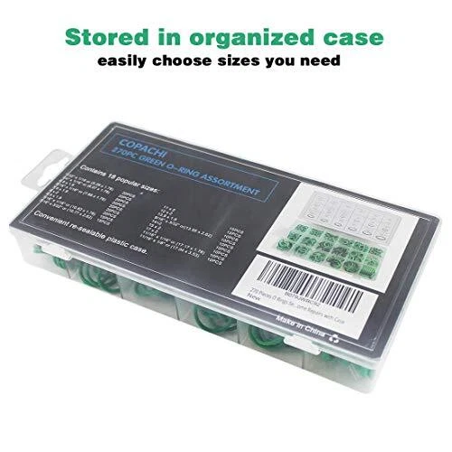 540PCS Metric Rubber O-Ring Washer Assortment Kit Gasket Automotive Seal Set - Foto 13