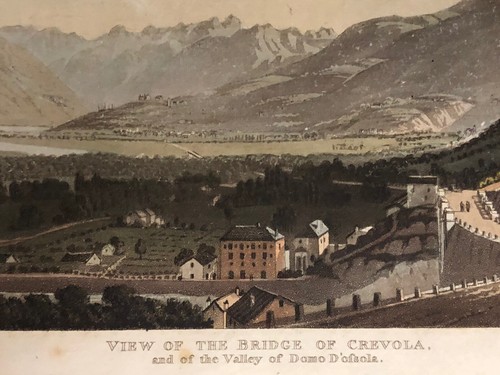 PIEMONTE acquatinta a colori Valdossola - Domodossola 1820.Rudolph Ackermann - Picture 4 of 8
