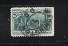 U.S. SC.#238- 15c 1893 COLUMBIAN EXPO ISSUE-USED-CAT. $72.50