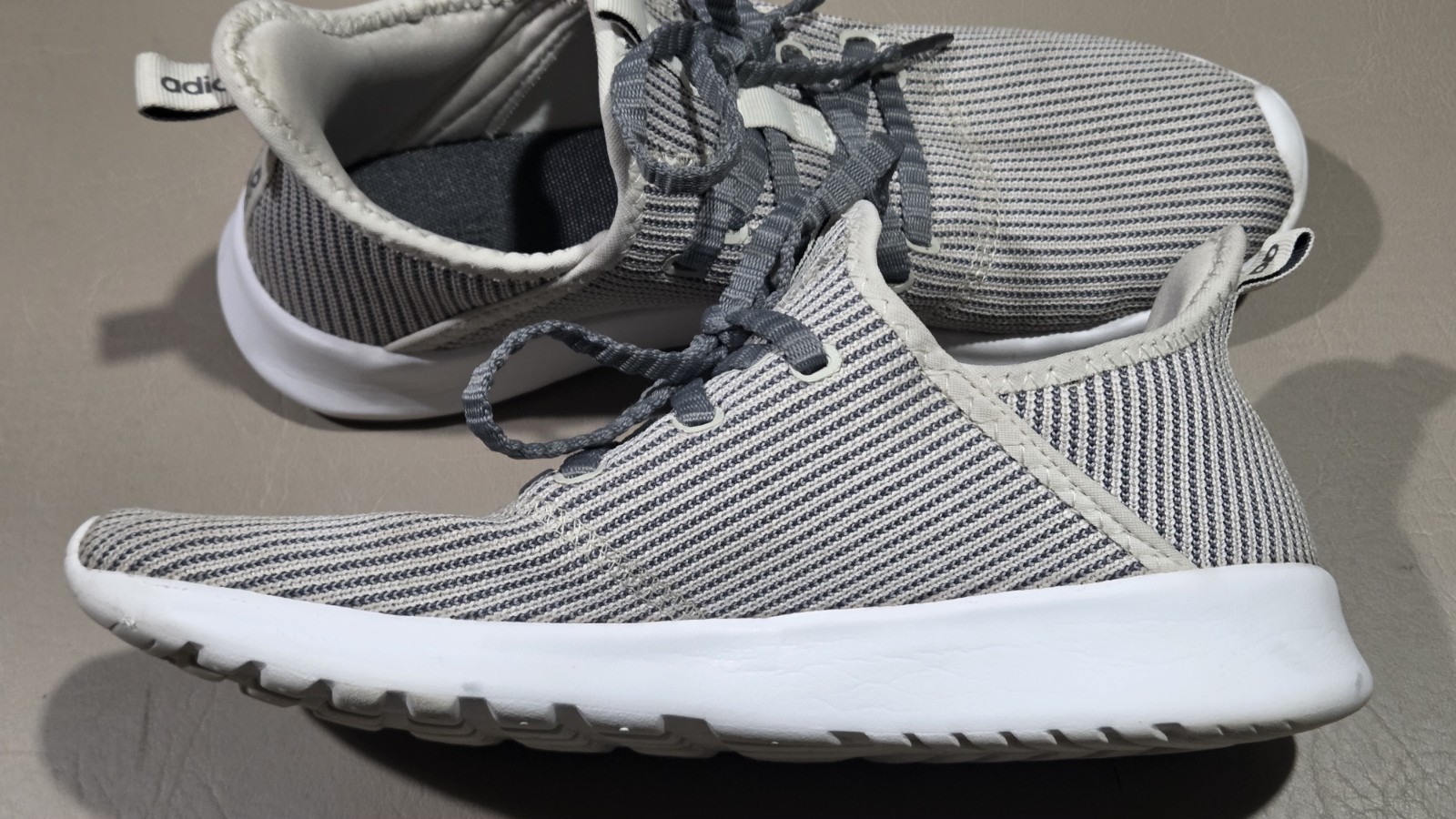 Adidas Shoes Womens 9.5 Cloudfoam Pure Athletic Low Sneakers EF0031 Gray Fabric thumbnail 13