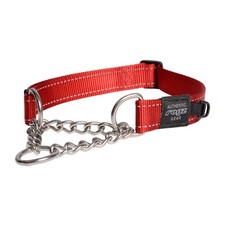 Red Reflective Nylon Choke Dog Collar Slip Obedience Training Extra Large Size