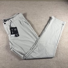 Kenneth Cole Golf Pants Mens 38x30 Dark Stone Stretch UPF 50 Moisture Wicking