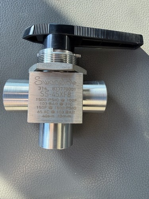 #ad #ad New SS 45XF8 Swagelok Stainless Steel 1 Piece 40 Series 3 Way Ball Valve 1500psi $345.00