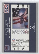 1990 Pro Super Bowl XXV Silver Anniversary Box Set X Ticket #10 1d2