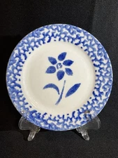 Decorative Wall Hanging Plate SPONGE-FLOWER TABLETOPS LIMITED Blue&White